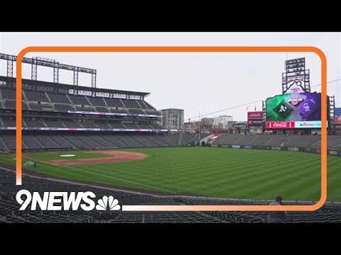 Hot water system heats Coors Field surface