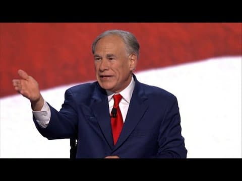 Texas Gov. Greg Abbott speaks at 2024 RNC