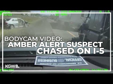 Bodycam video shows Oregon police chase, shootout with man accused of kidnapping child