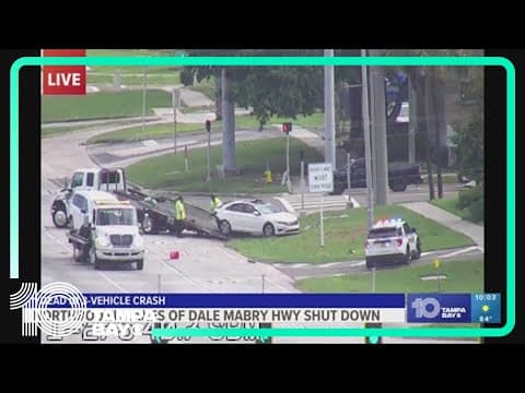 1 killed after crash in Tampa shuts down roads
