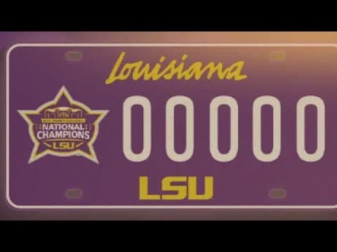 Gov. Edwards signs bill for LSU women's basketball championship license plate