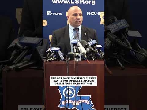 FBI says New Orleans terror suspect planted IEDs along Bourbon Street before deadly attack