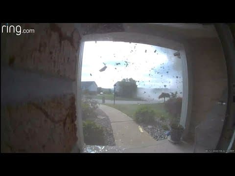Pennsylvania house explosion caught on doorbell camera