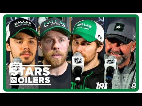 Joe Pavelski, Logan Stankoven, Sam Steel, Pete DeBoer | Dallas Stars practice interviews 5.24.24
