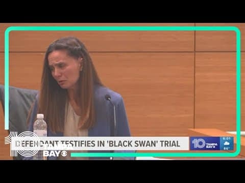 Ashley Benefield takes the stand in 'Black Swan murder' trial