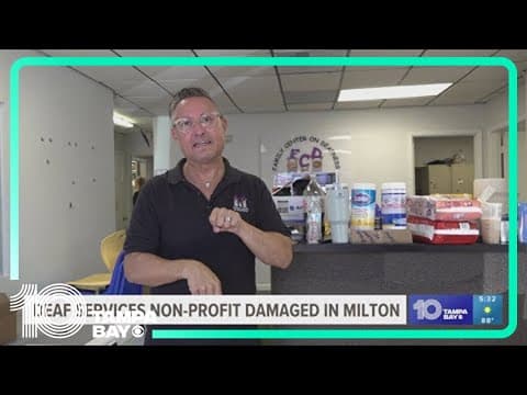Pinellas County deaf services non-profit damaged in Milton