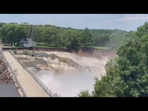 Officials closely monitoring damaged Minnesota dam