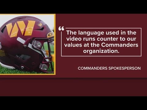 Commanders fire VP after video showed him ripping players, fans