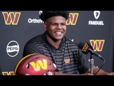 Rookie Josh Conerly Jr. sits for 1-on-1 with WUSA9