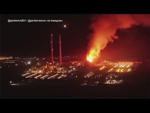 A battery plant fire in California started during a boom for energy storage