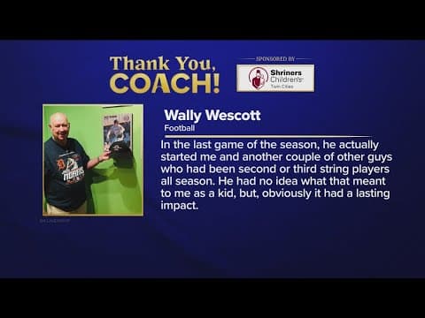 Thank you, Coach! Football player thanks his coach for lifetime experience