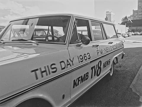 KFMB-TV Newsroom scenes 1964
