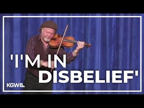 Musician who had instruments stolen before Portland gig reunited with violin