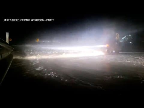 Hurricane Beryl storm surge: Raw video from Sargent Beach, Texas