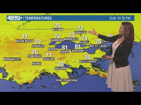 New Orleans Weather: Breezy and warm into next week