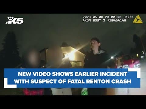 Suspect in fatal Renton crash admits to speeding in previous crash, new video shows