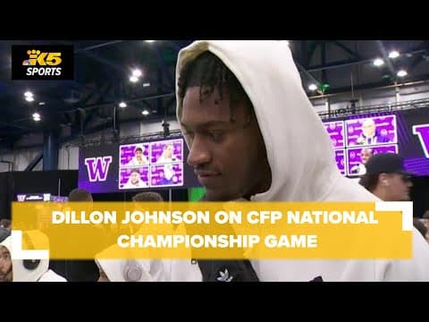 EXTENDED INTERVIEW: UW's Dillon Johnson ahead of CFP National Championship Game