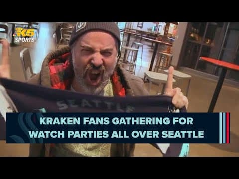 Kraken fans gathering for watch parties all over Seattle