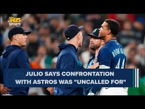 'The whole situation was uncalled for': Julio Rodriguez discusses confrontation with Astros' Hector