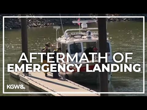 Crashed plane remains in the Columbia River