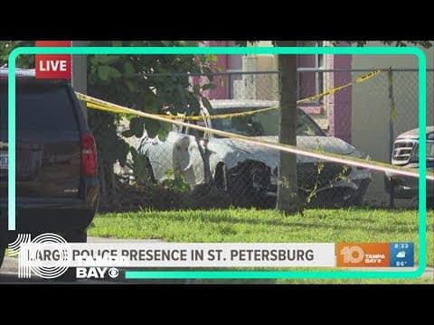 Several hurt after car crashes into St. Pete apartment building, hits natural gas line