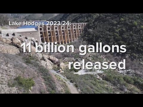 City of San Diego releases billions of gallons of water from reservoirs