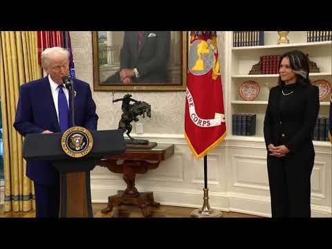 Tulsi Gabbard sworn in as President Donald Trump's director of national intelligence