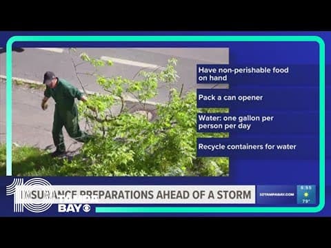 Here are some tips for insurance preparations ahead of storm