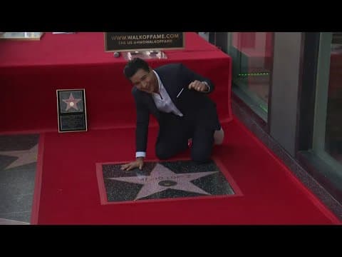 Actor and host Mario Lopez gets his star on the Hollywood Walk of Fame