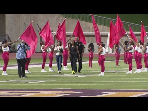Sha'Carri Richardson honored at Dallas high school