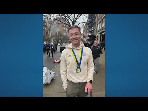 10TV's Chief Investigative Reporter Bennett Haeberle runs Boston Marathon