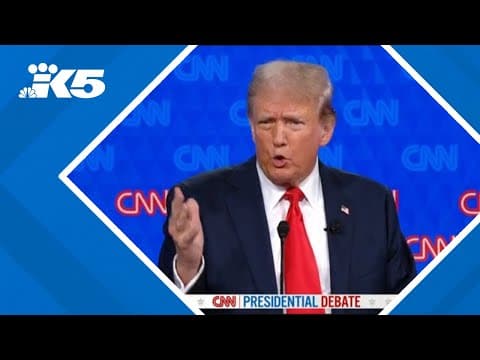 2024 presidential debate: Trump blames death of girl on Biden's border security