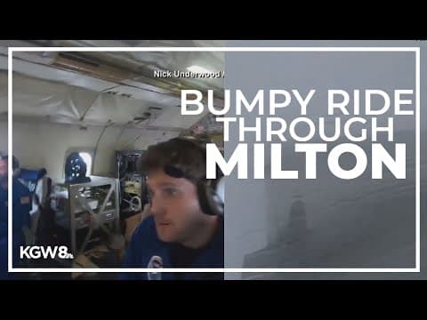 Hurricane hunters' bumpy ride through Hurricane Milton