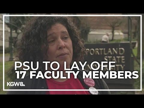 Portland State University to lay off 17 faculty members