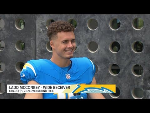 Chargers 2nd round draft pick wide receiver Ladd McConkey talks about his first NFL season