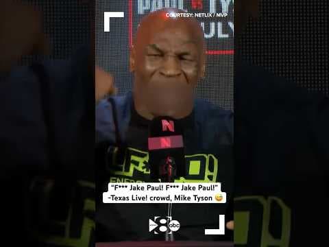 Jake Paul vs. Mike Tyson: Texas crowd, Tyson chant “f*** Jake Paul”