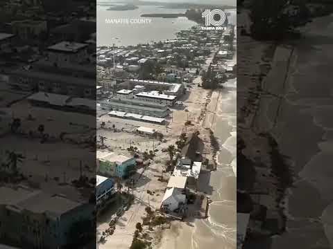 Drone video shows Anna Maria Island following impacts from Hurricane #Helene #10tampabay #tampabay