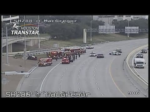 Deadly crash shuts down SH-288 headed south at McGregor Drive