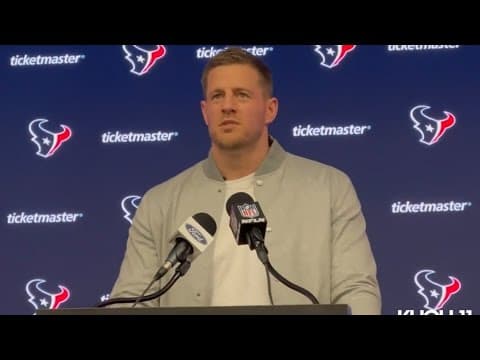 JJ Watt talked about the Texans and being inducted into Ring of Honor