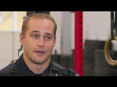 Off-duty police officer saves man's life at gym while working out