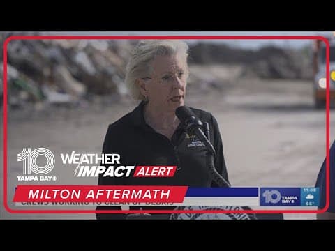 City of Tampa shifts focus to debris pickup following hurricanes Helene, Milton