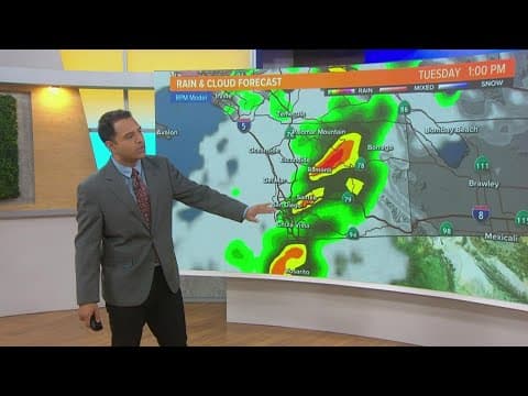 Atmospheric river brings widespread rain and wind all day Tuesday