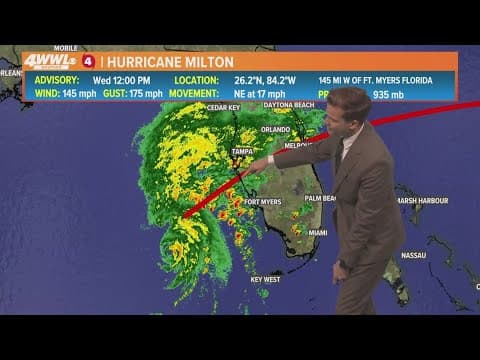 Wednesday 12PM Tropical Update: Hurricane Milton set to bring life-threatening storm surge and damag