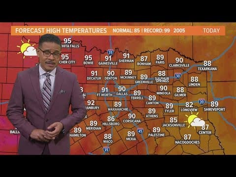 DFW Weather: Temperature forecast, storm chances