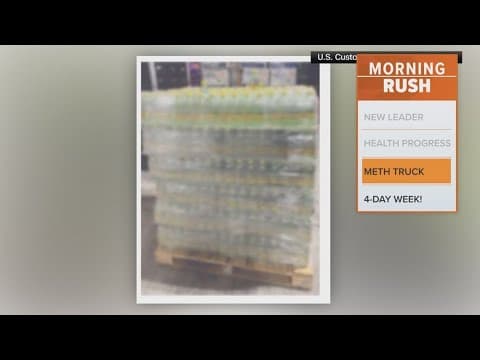 Agents seize liquid meth smuggled in water bottles