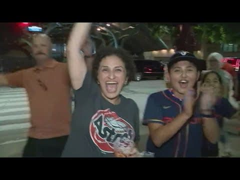 Fans celebrate after Houston Astros clinch 2024 AL West title