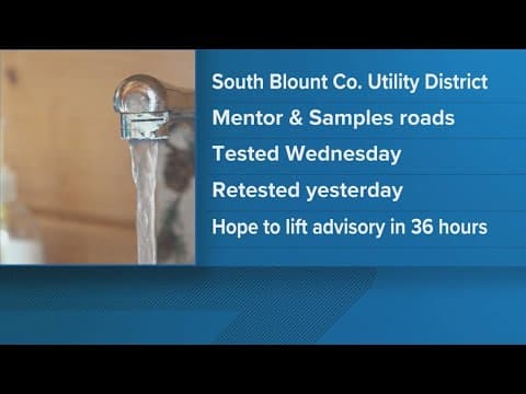 E. coli and Coliform found in water in Blount County