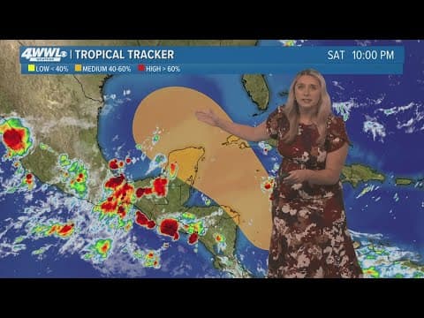 Saturday 10pm Tropical Update: Development in Western Caribbean to drift to Gulf of Mexico