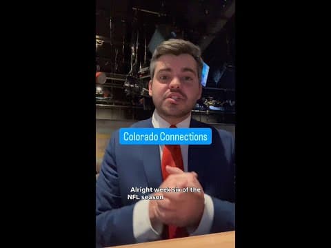 NFL's Week 6 Colorado connections