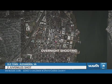 2 juveniles injured in overnight Alexandria shooting